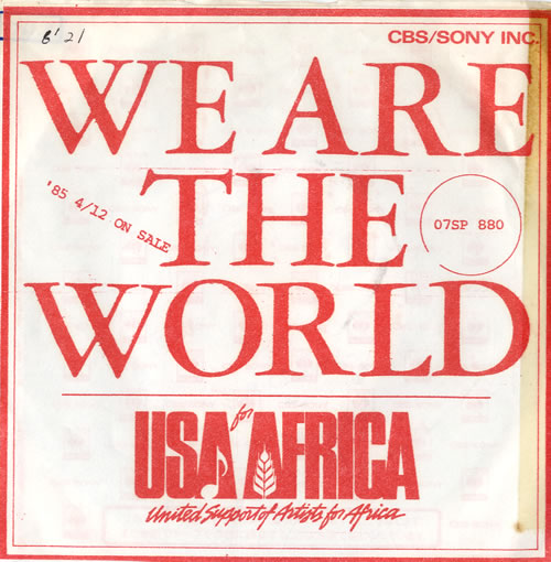 Michael Jackson We Are The World - Test Pressing Japan Promo 7